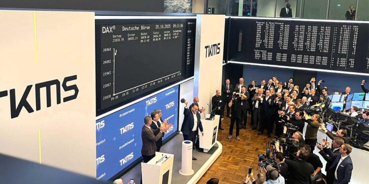 abspaltung-von-thyssenkrupp:-tkms-startet-fulminant-an-der-boerse